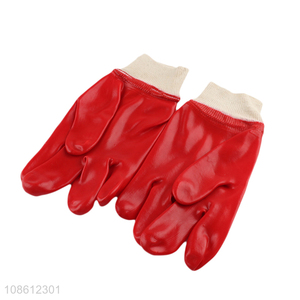 Factory price pvc material waterproof work gloves for gardening