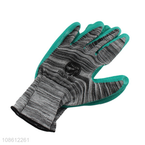 Good quality hand protection coated crinkle safety work gloves