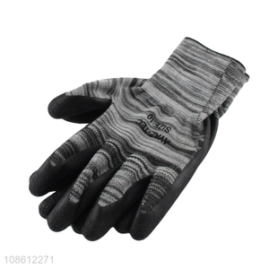 Factory supply crinkle safety work gloves for construction workers