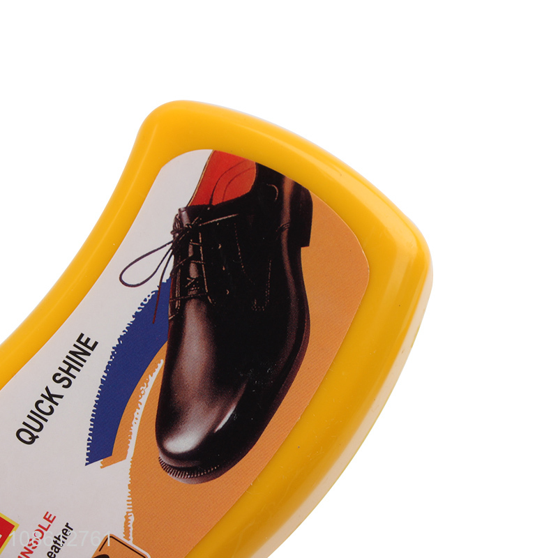 Hot products quick shine smooth leather shoe sponge brush