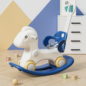 New product 3-in-1 kids toddlers rocking horse baby plastic ride on toy