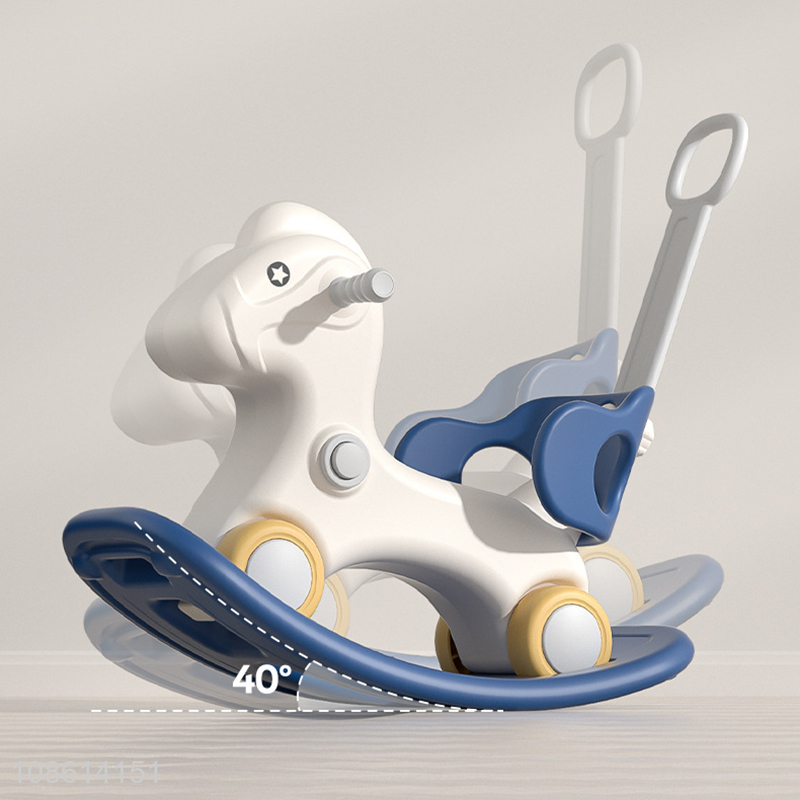 New product 3-in-1 kids toddlers rocking horse baby plastic ride on toy