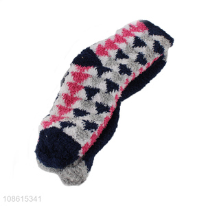 Hot products comfortable soft women fleece half socks