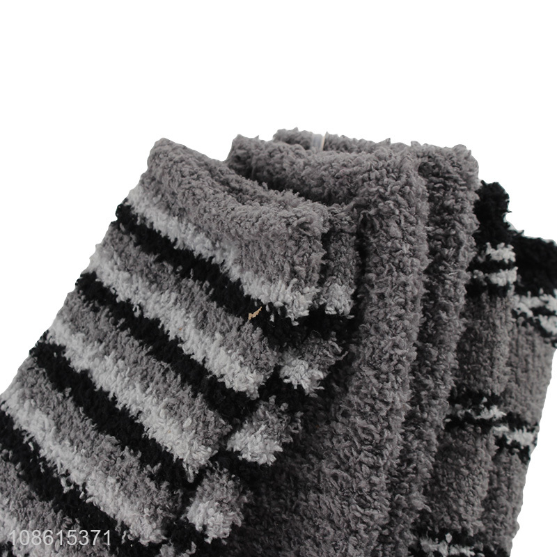 Good price men thickened winter fleece half socks for sale