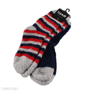 New arrival men fleece half socks thickened socks for winter