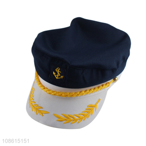 Top quality fashion adult captain hat for sale