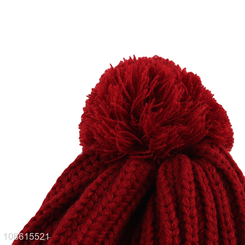 Hot items red winter thickened men beanies hat for sale
