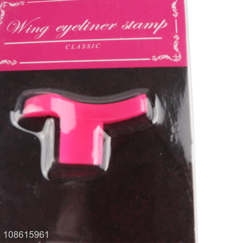 Low price silicone wing eyeliner stamp eyeshadow stencil models
