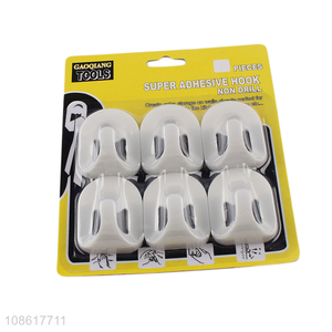 Good quality 6pieces household super adhesive hook