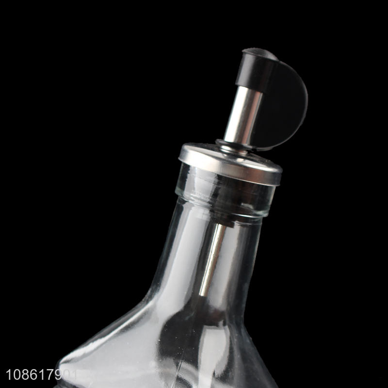 Low price transparent glass storage jar bottle oil bottle
