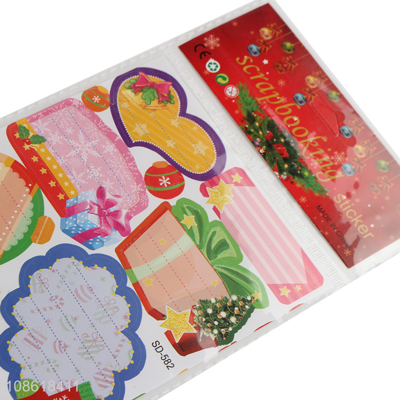 Good Quality Adhesive Scrapbook Stickers Christmas Stickers for Scrapbooking