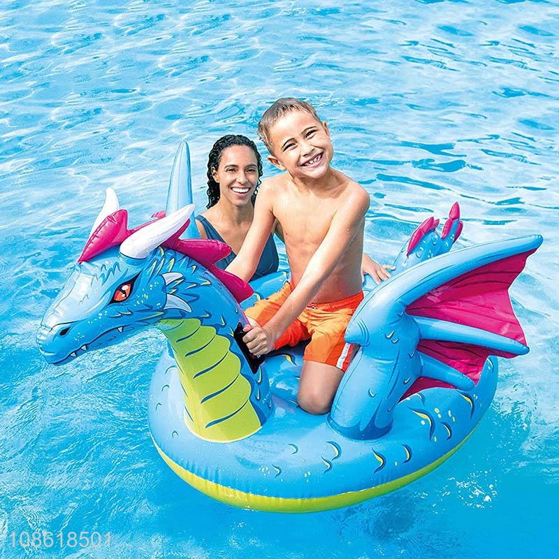 Low price inflatable dragon ride water toy for children for sale