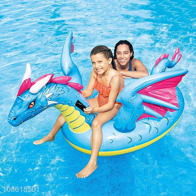 Low price inflatable dragon ride water toy for children for sale