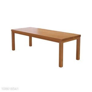 Good quality rectangular solid wood dining table wooden kitchen table
