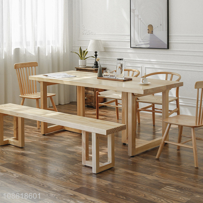 New product wooden dining table solid wood kitchen table furniture