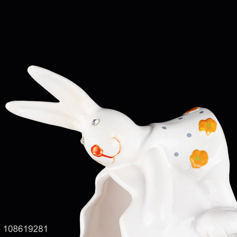 Popular products ceramic dolomite bunny crafts for decoration