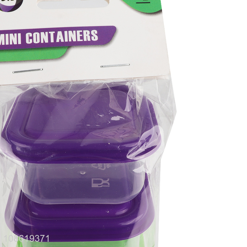 Top quality plastic 4pieces mini storage box mini container