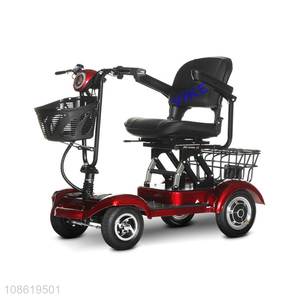 Wholesale lithium battery three-gear speed folding electric trike for elder people