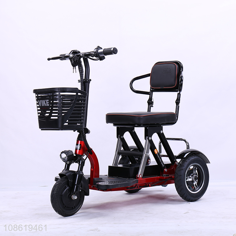Factory supply lithium battery folding electric tricycle scooter motorized tricycle