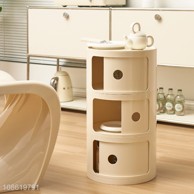 High quality creative multi-layer storage cabinet bedside table