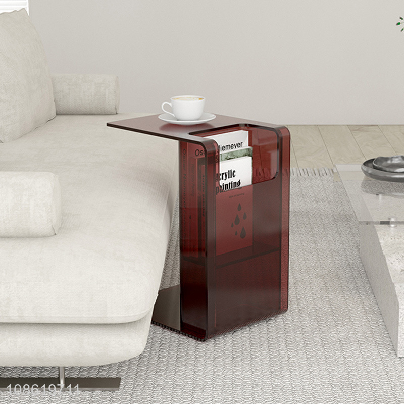 Popular products simple living room acrylic sofa side table