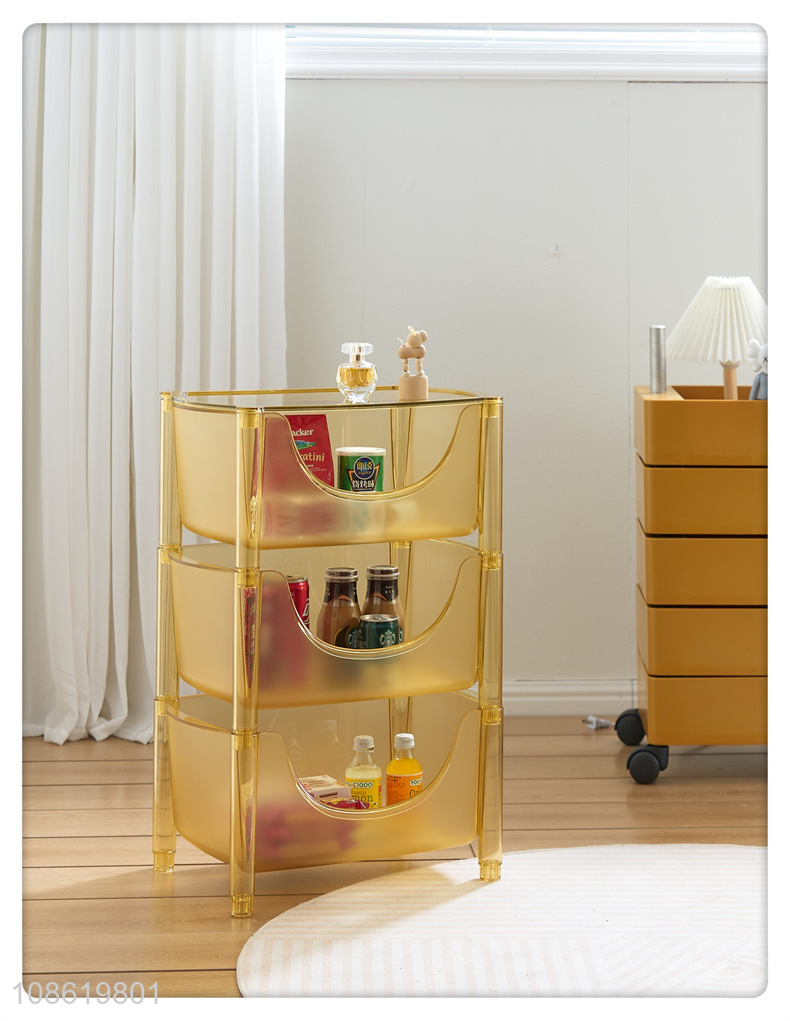 Factory price acrylic multi-layer storage cabinet for home