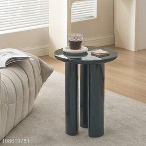 Most popular round solid wood coffee table sofa side table for sale