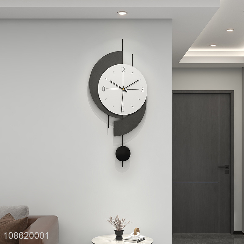 New arrival minimalist home room decor metal wall clock silent clocks