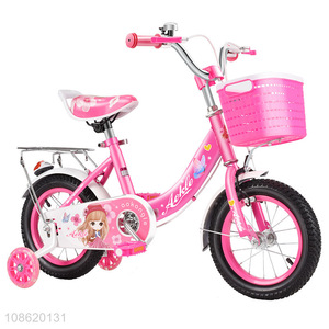 Hot sale 16 inch girls bike with training wheel & basket for ages 5-8