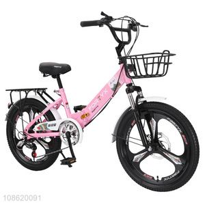 Good quality 18 inch single speed dual disc brake folding bicycle for kids