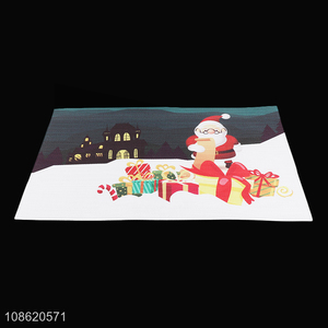 Suitable price textilene table mat dining mat for Christmas decor