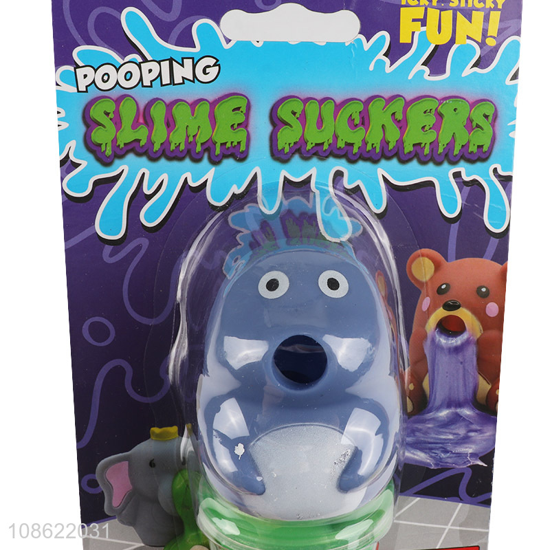 Wholesale cartoon dolphin vomit slime squeeze toy stress relief toy
