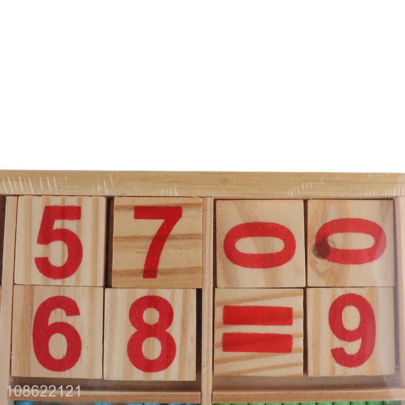 Hot sale mathematical intelligence stick wooden educational toy for kids