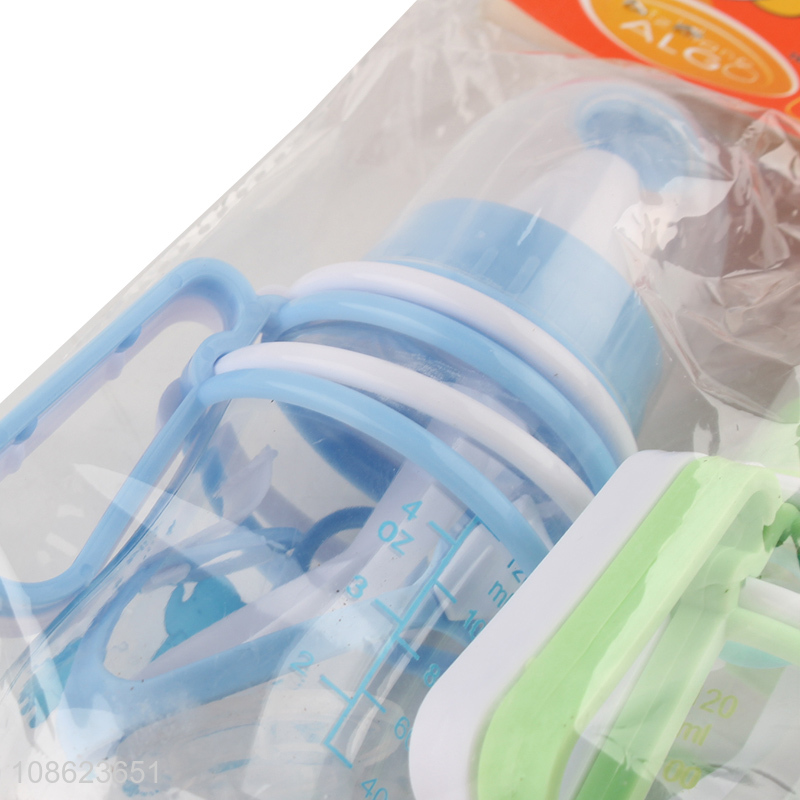 Wholesale 3pcs eco-friendly plastic baby bottle toddlers water bottle