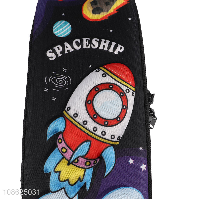 Latest design spaceship pattern stationery pencil pouch bag for sale