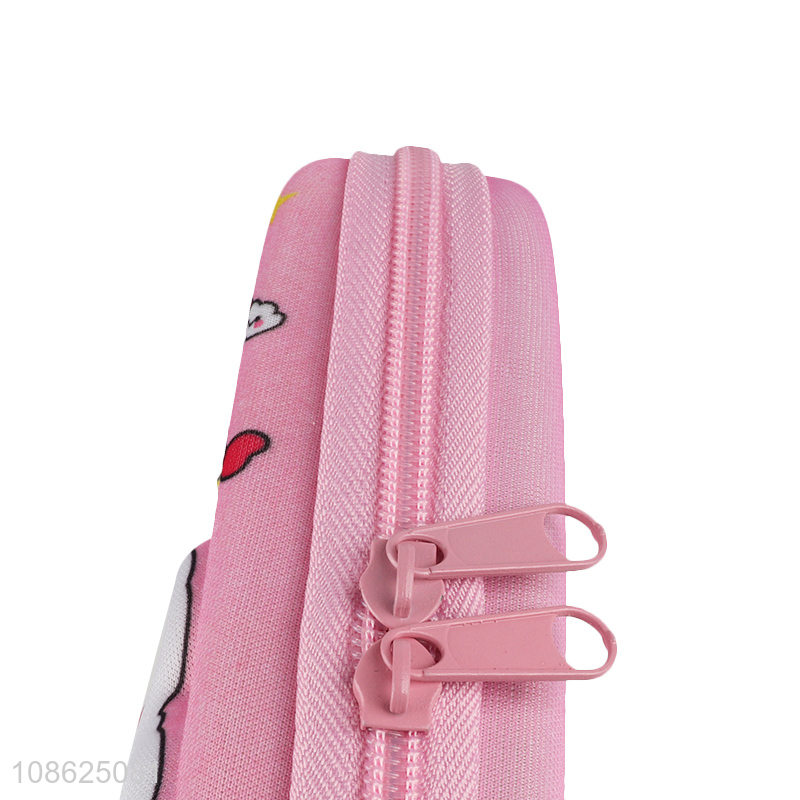 Best selling pink school office stationery box pencil case wholesale