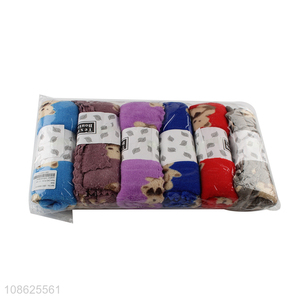 Good selling bear pattern soft cotton quick dry towel wholesale