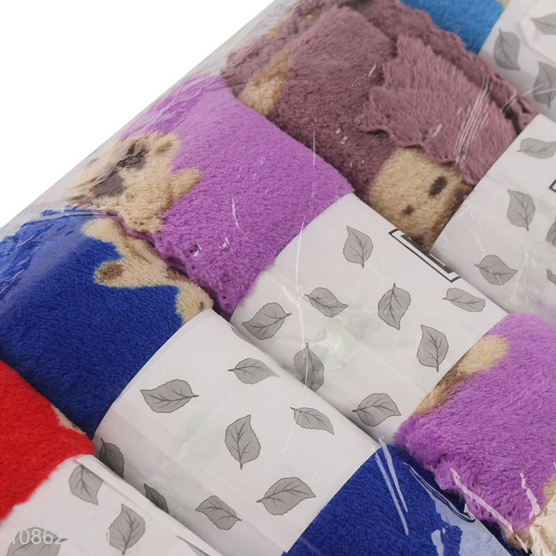 Good selling bear pattern soft cotton quick dry towel wholesale