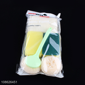 Low price household kitchen cleaning kit cleaning sponge kit