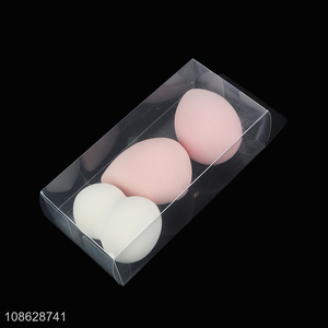 Online wholesale 3pcs soft powder puff cosmetic sponge puff