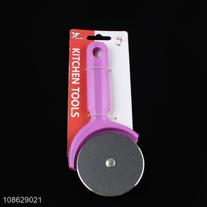 Factory price pizza knife pizza cutter wheel with plastic handle