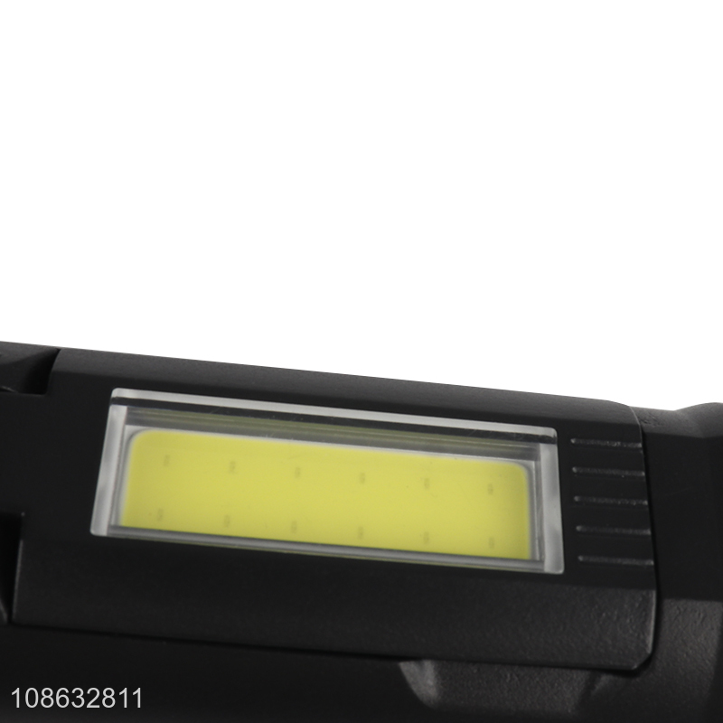 Wholesale 4.5V 1.3W 1LED+12COB Retractable Super Bright Flashlight