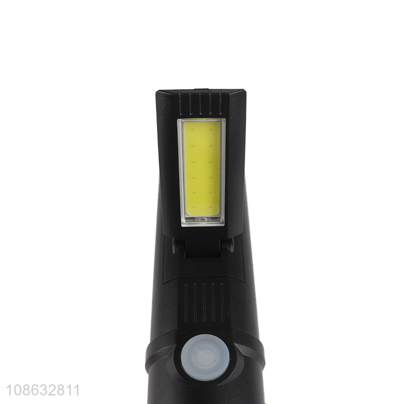 Wholesale 4.5V 1.3W 1LED+12COB Retractable Super Bright Flashlight
