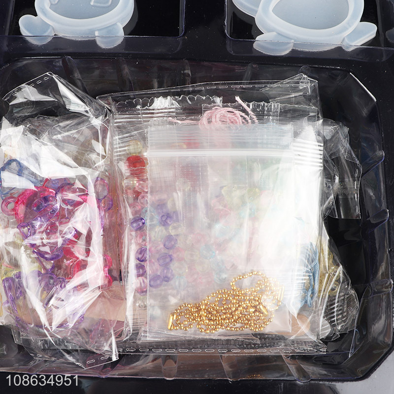 Wholesale Educational DIY Crystal Glue Jewelry Keychain Making Kit