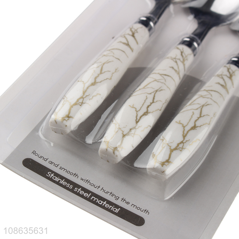 Online wholesale 2pcs stainless steel table spoons for kitchen