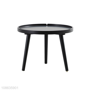New product household furniture round side table with plastic legs