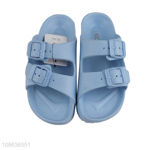 Hot selling fashion blue children outdoor casual slippers