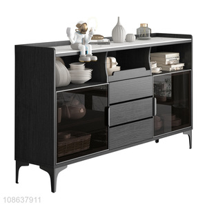Wholesale high-end modern slate top sideboard kitchen storage cabinet
