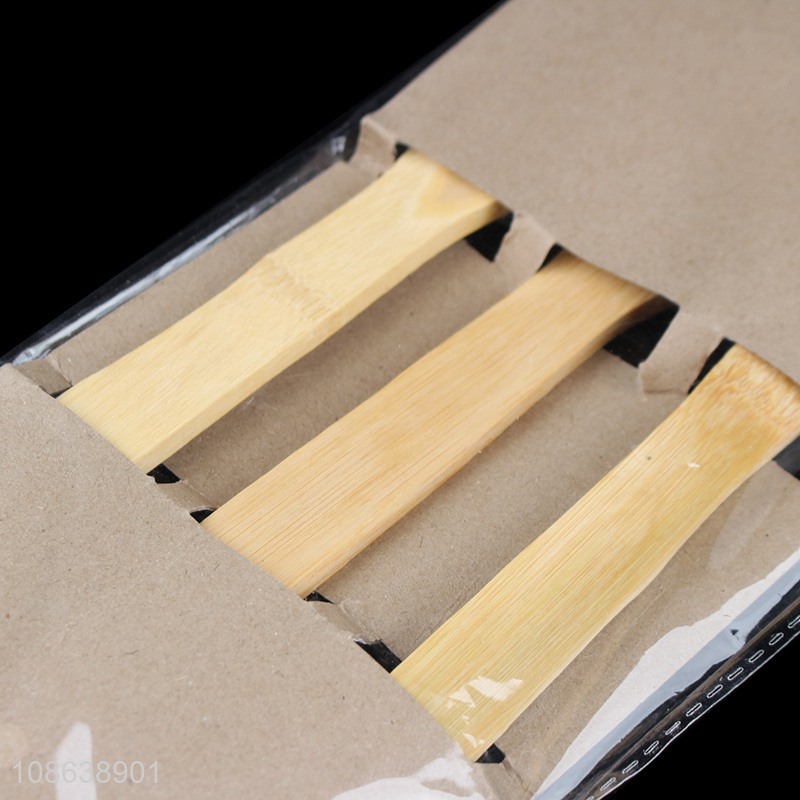 Low price small bamboo spoon three-piece set for sale