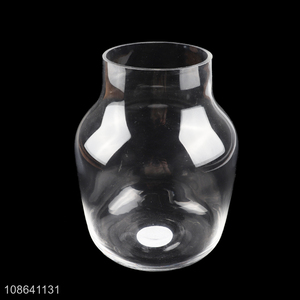 High quality clear glass flower vase hydroponic plant vase wholesale